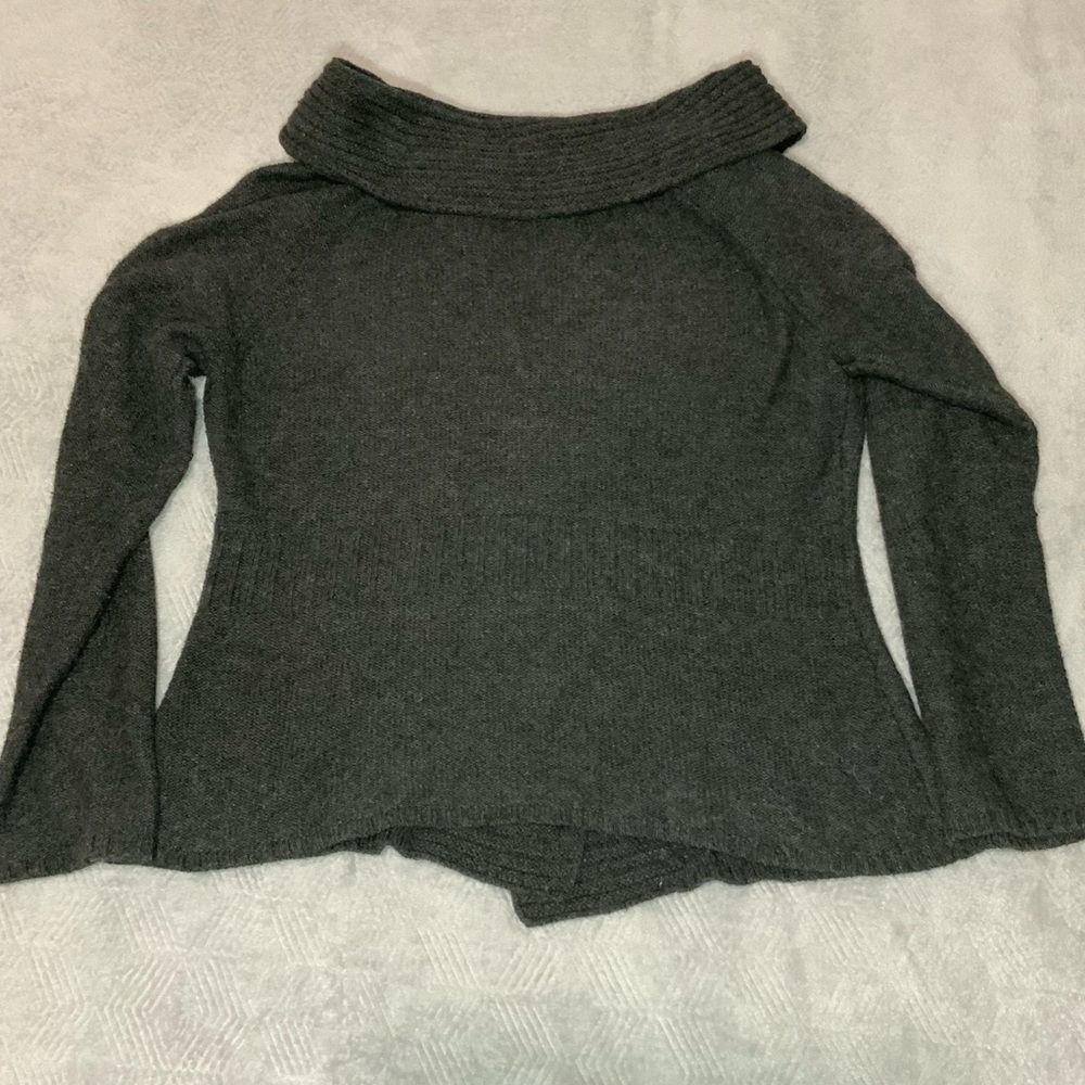Eddie Bauer Gray Toggle Cardigan Sweater XL - Picture 5 of 13